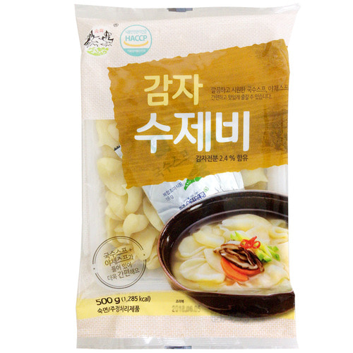 감자수제비 500g (3인분) / 스프포함 / 수제비